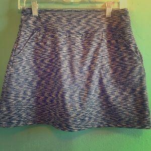 Black space dye biker skort